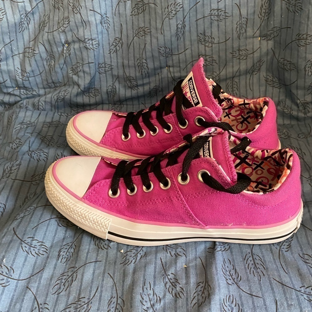 Converse all star Madison ctas low purple with X’s and O’s liner 7
